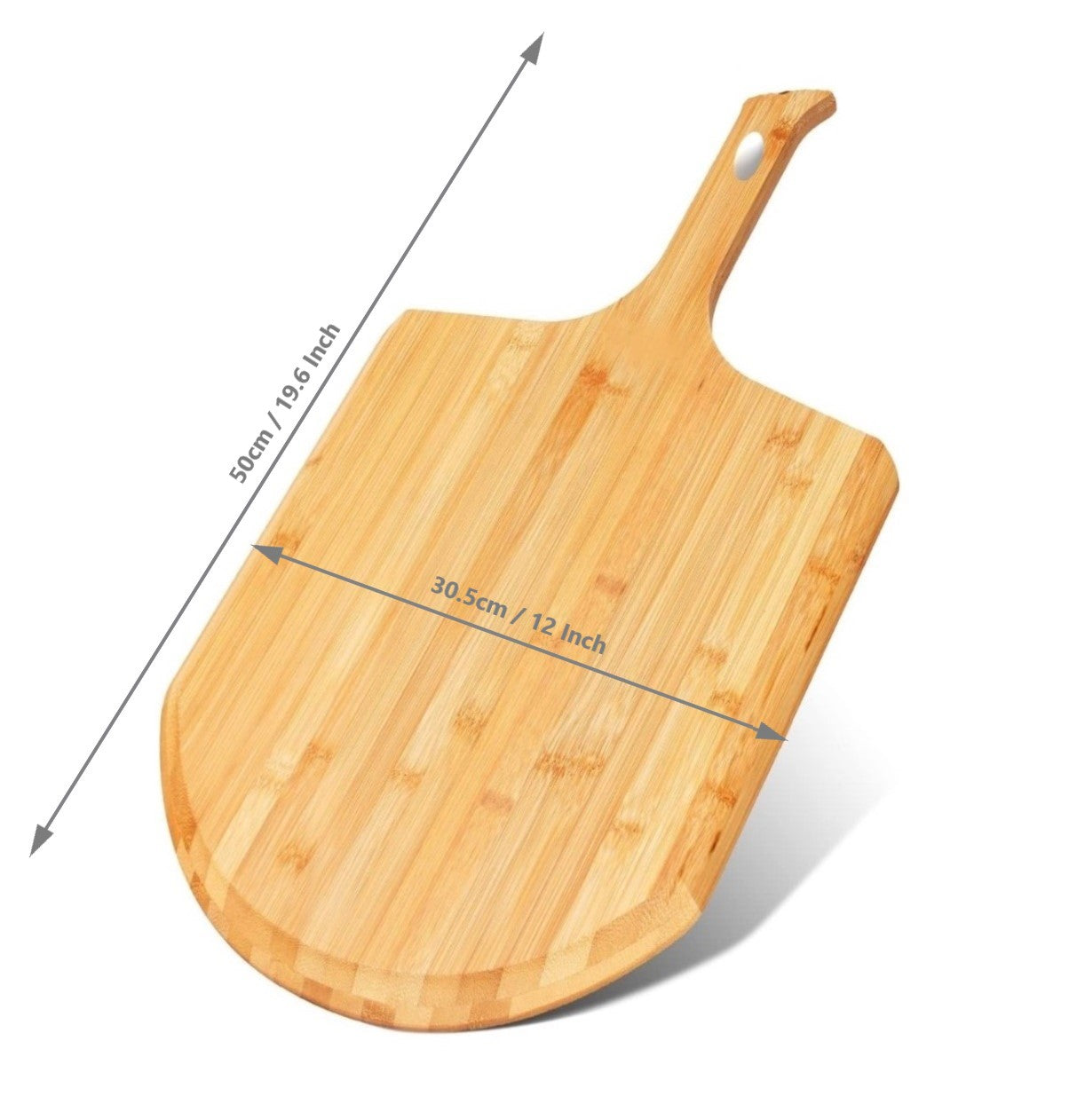 12" Bamboo Pizza Peel & Serving Board