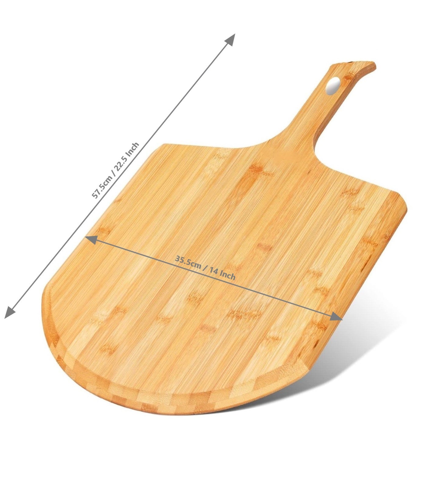 14" Bamboo Pizza Peel & Serving Board