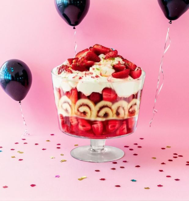 2L Glass Trifle Bowl