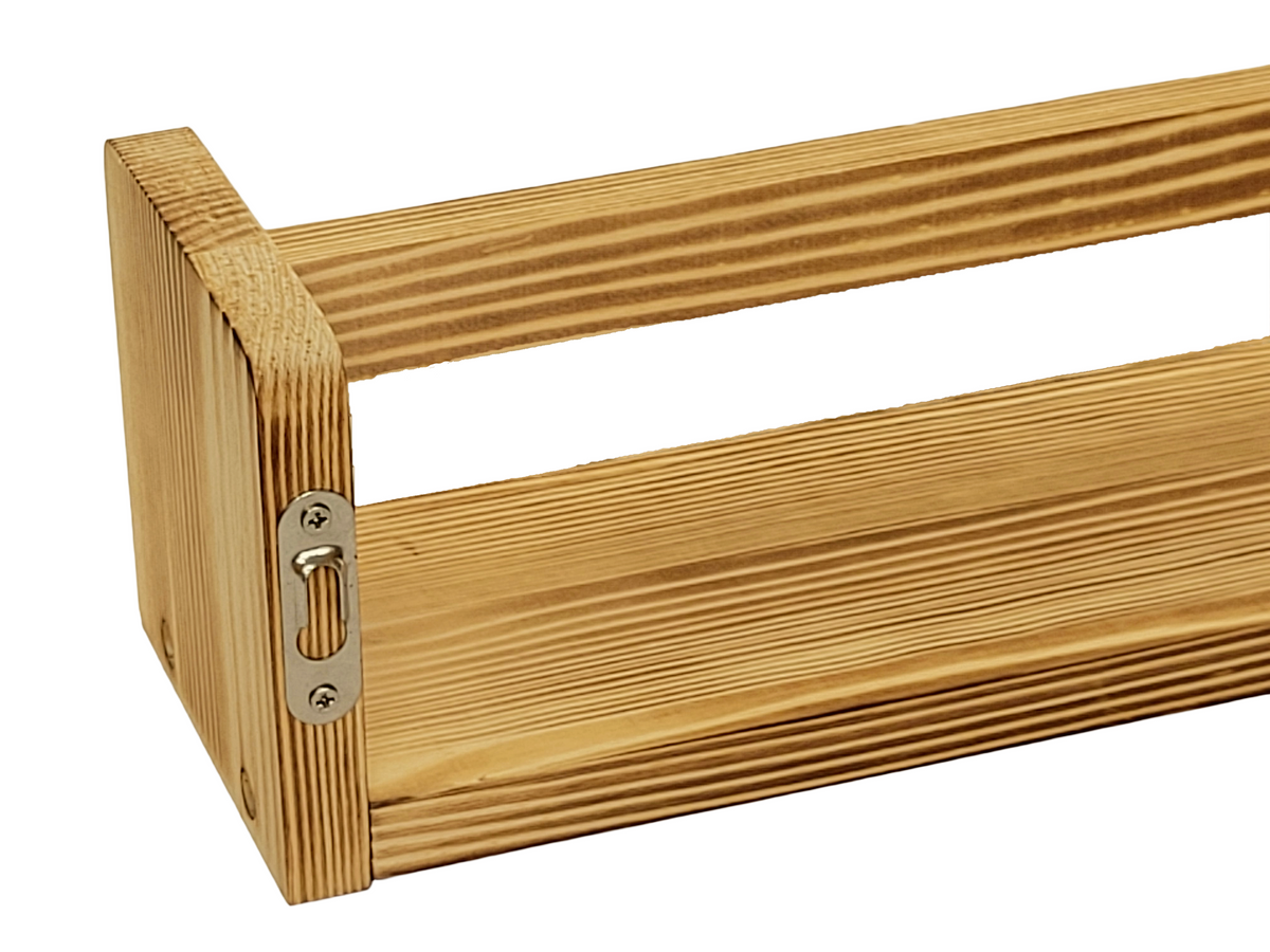 Nursery Floating Book Shelves Stained Wood 42cm - Set of 2
