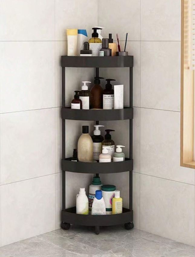 4-Tier Triangle Corner Trolley
