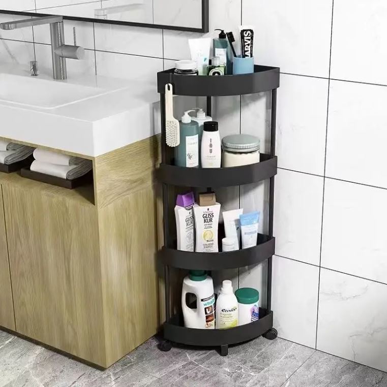 4-Tier Triangle Corner Trolley