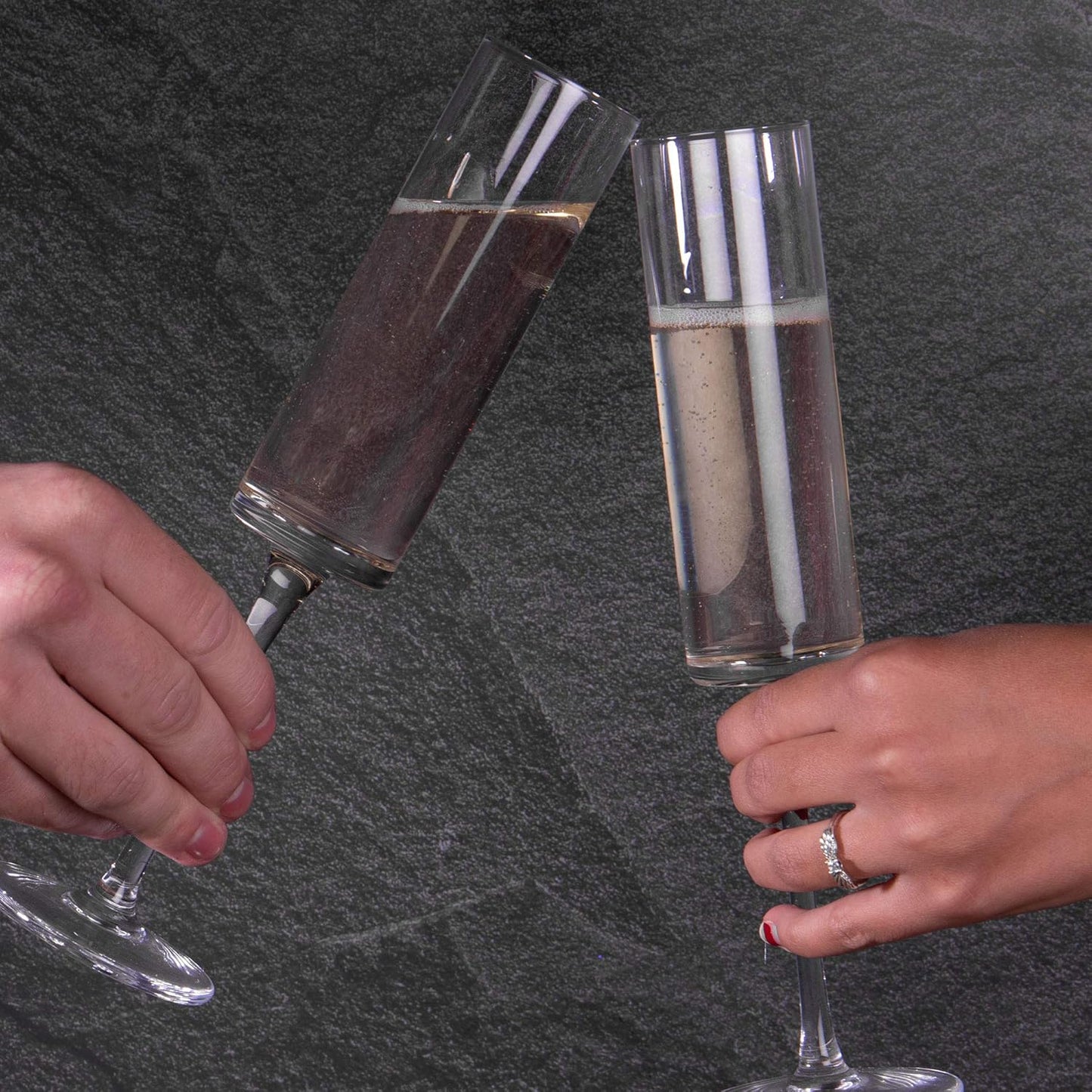 Edge Champagne Flutes Clear - Set of 4