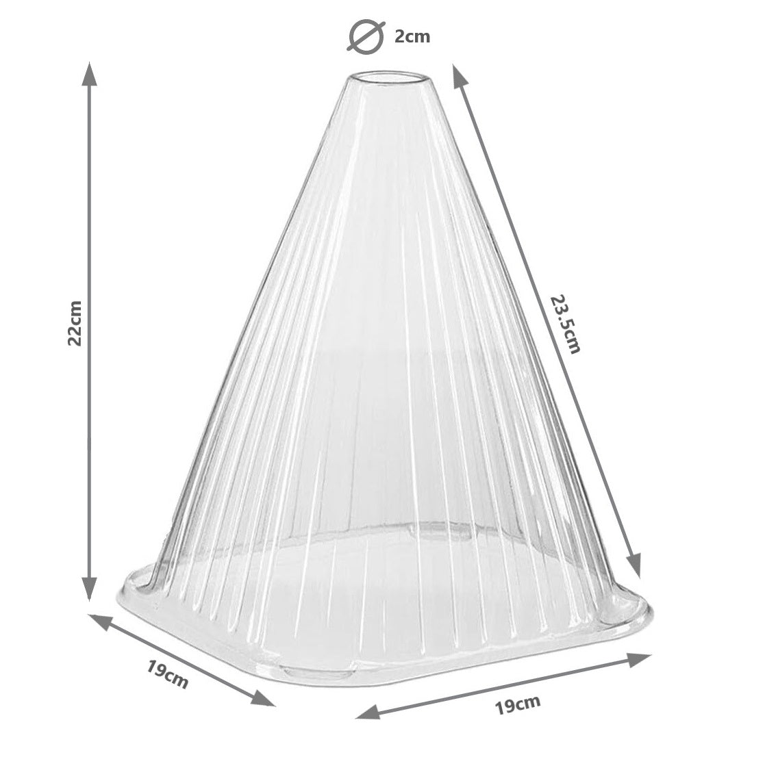 Garden Cloche - Clear Pack of 20 (Includes Metal Stakes)