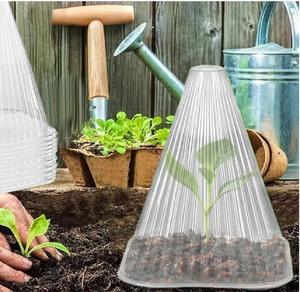 Garden Cloche - Clear Pack of 20 (Includes Metal Stakes)