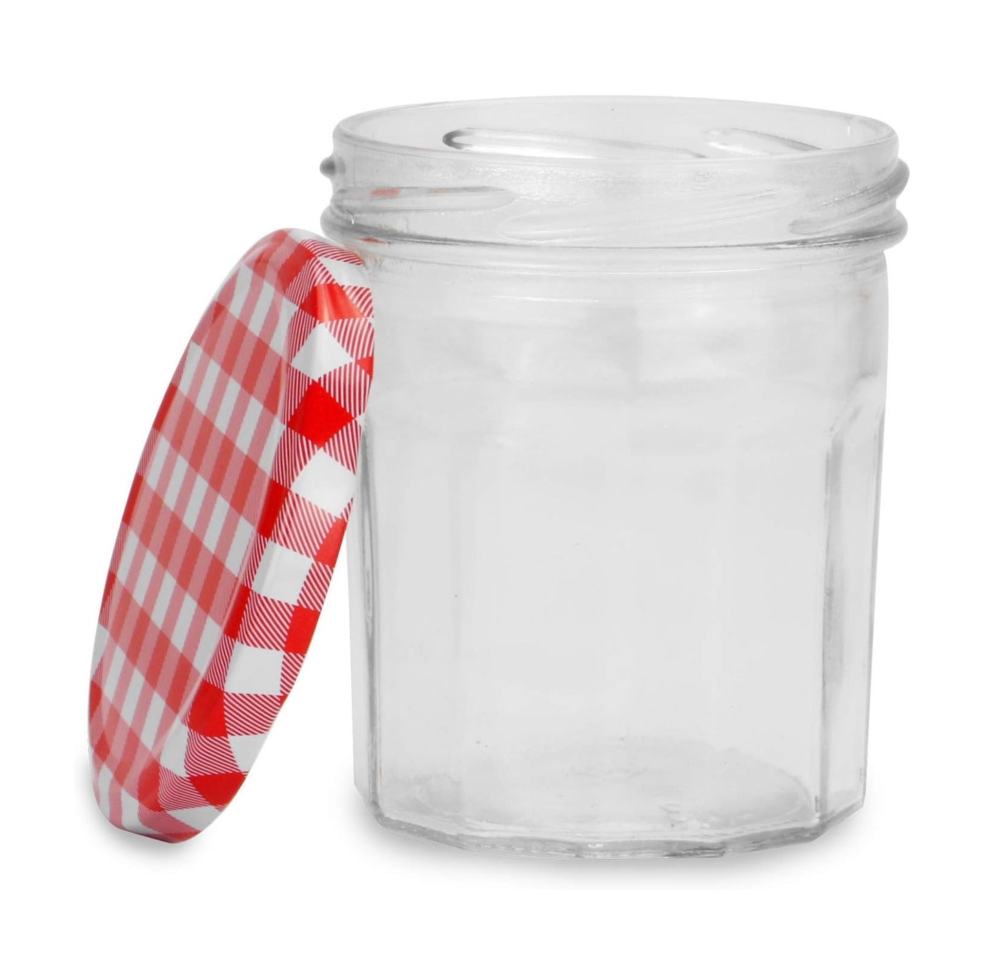Wide Mouth Glass Jam Jars 324ml - Set of 12