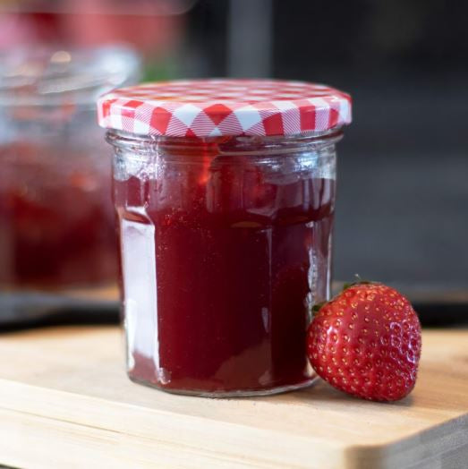 Wide Mouth Glass Jam Jars 324ml - Set of 12