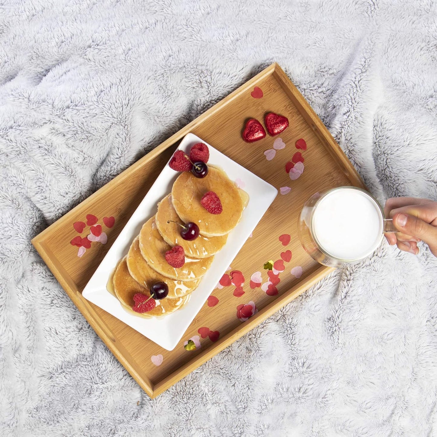 Bamboo Serving Trays - Set of 3