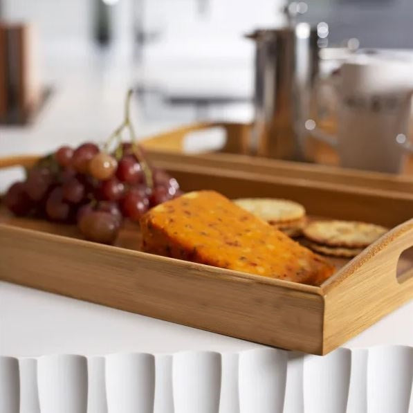 Bamboo Serving Trays - Set of 3