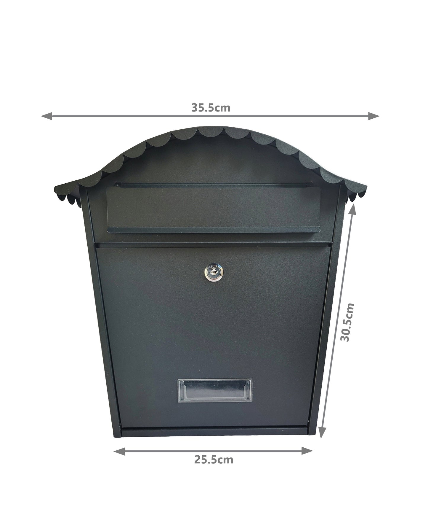 Outdoor Post Box - Matt Black