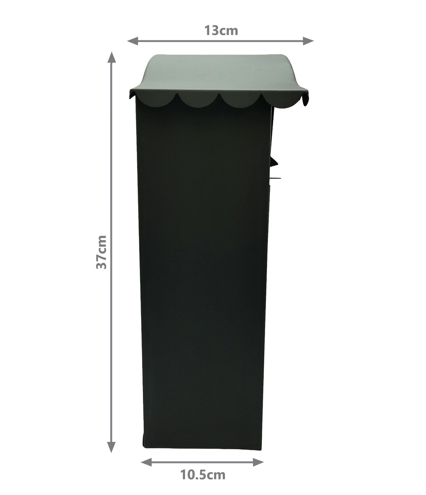 Outdoor Post Box - Matt Black