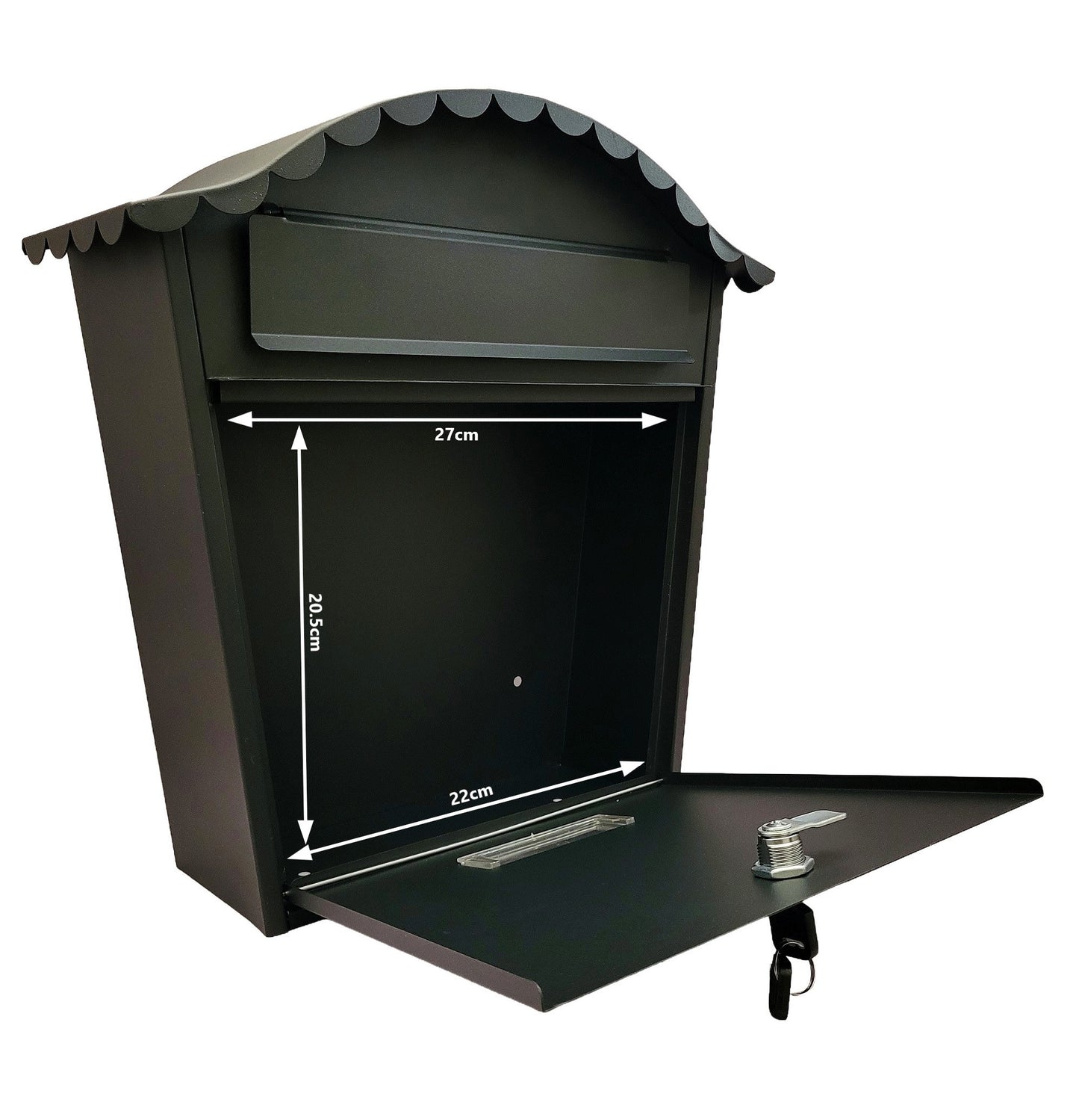 Outdoor Post Box - Matt Black