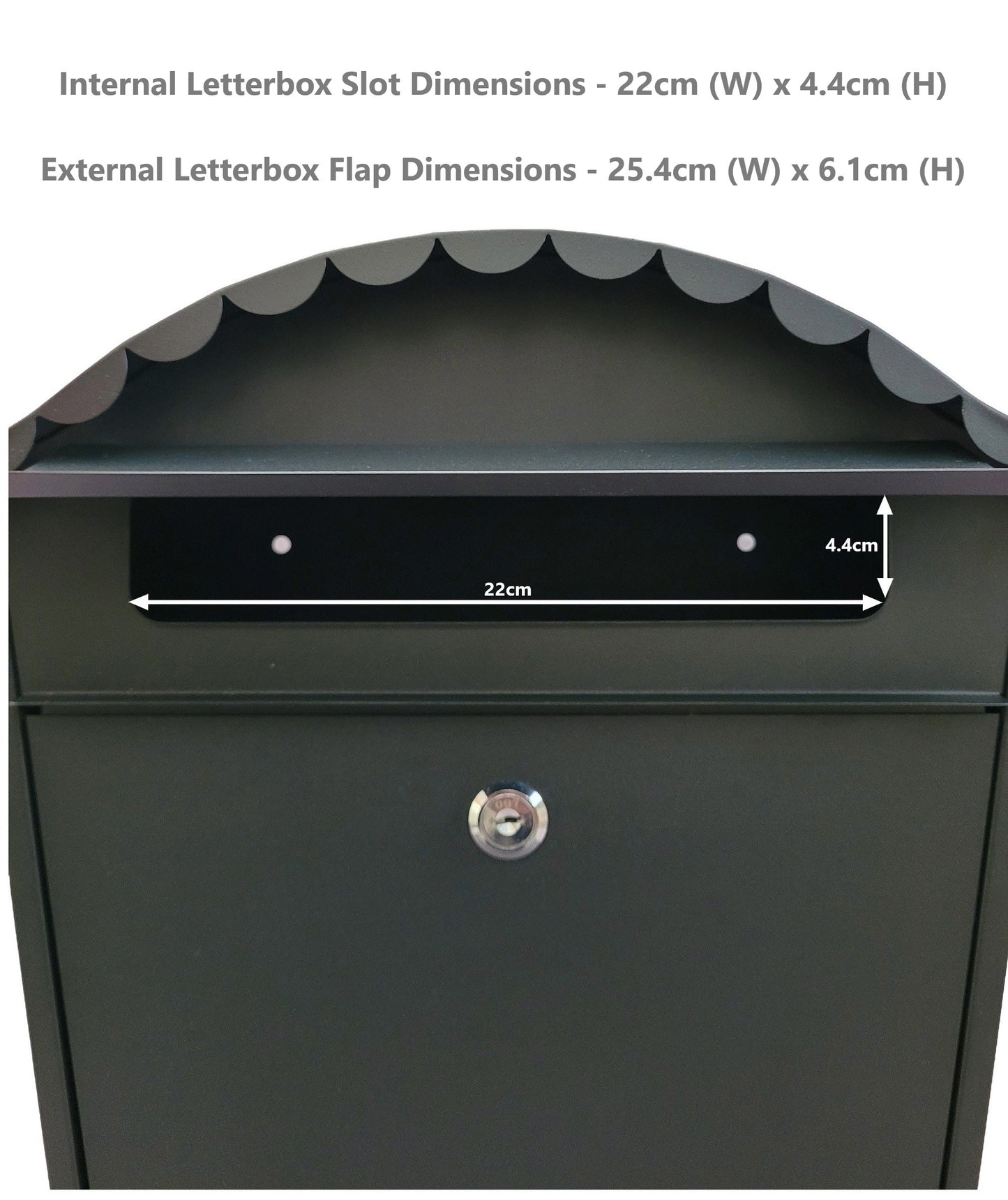 Outdoor Post Box - Matt Black