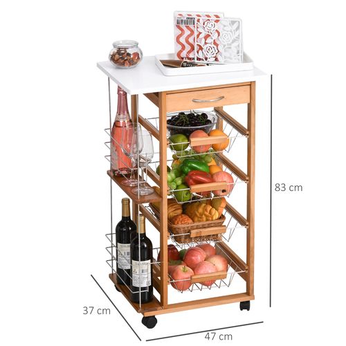 Multifunction Kitchen Island Trolley