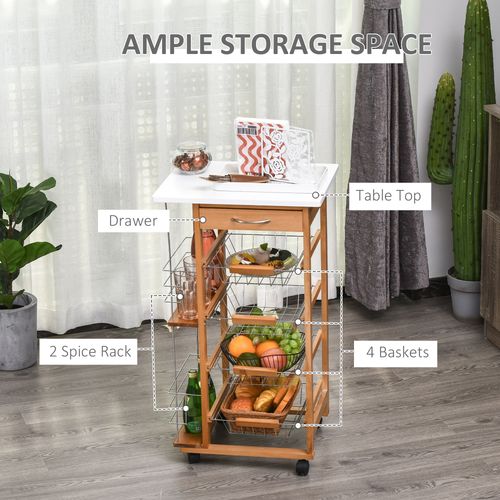 Multifunction Kitchen Island Trolley