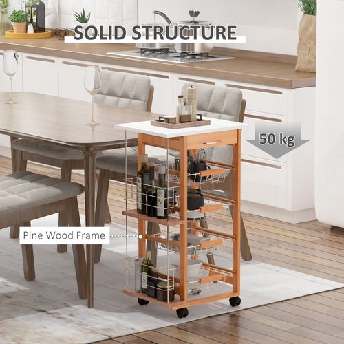 Multifunction Kitchen Island Trolley