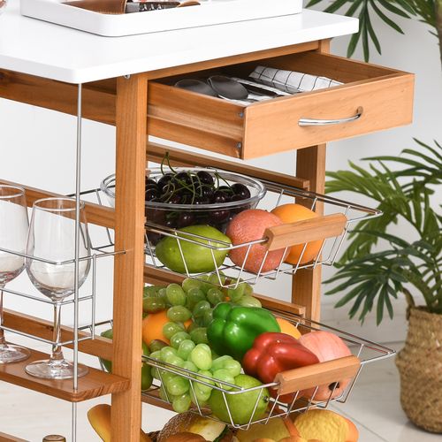 Multifunction Kitchen Island Trolley