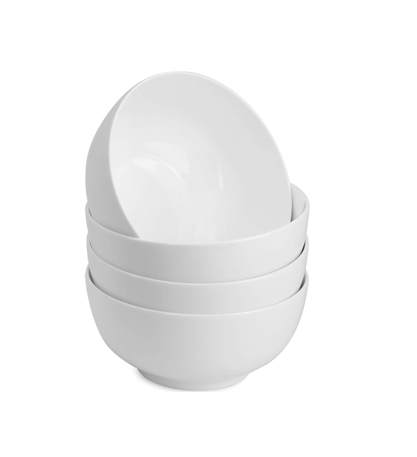 Porcelain Bowls 600ml Set of 4 - White