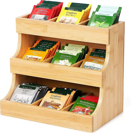 3-Tier Bamboo Tea Organiser