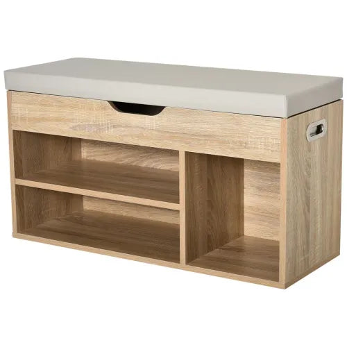 Sit-On Shoe Storage w/ Hidden Compartment