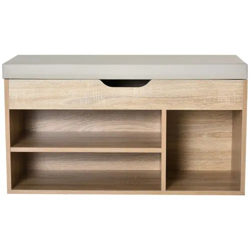 Sit-On Shoe Storage w/ Hidden Compartment