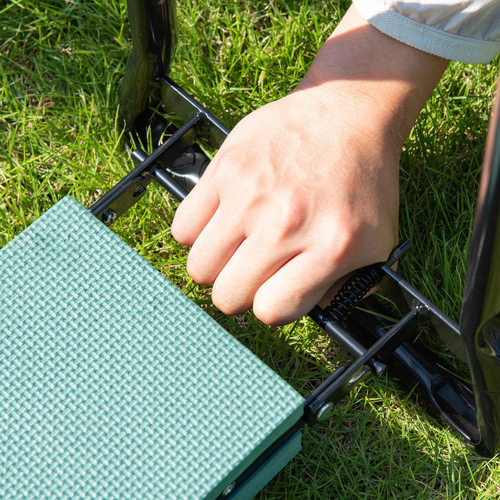 Garden 2 in 1 Kneeler Bench in Green & Black