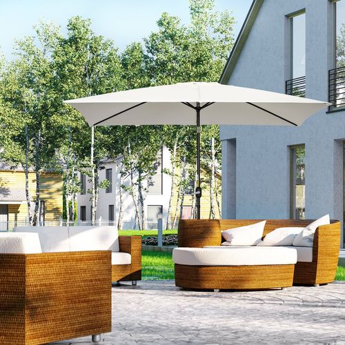 Patio Parasol Canopy 2.4m in White