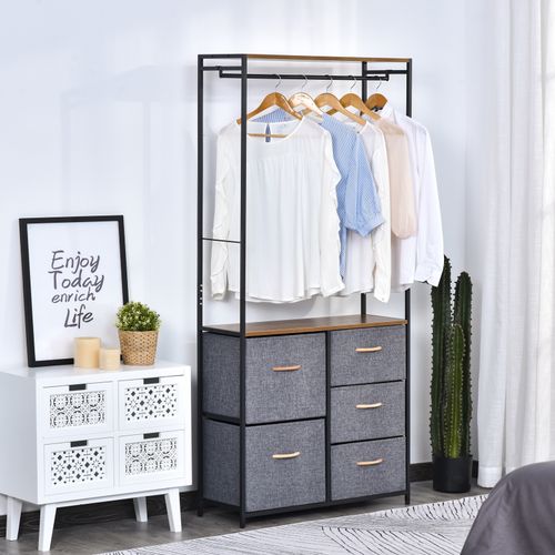 Freestanding Clothes Hanger Storage Unit