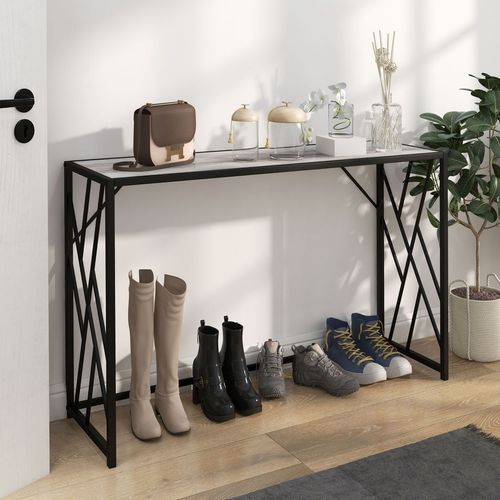 Vintage Sofa Table Metal Frame Console Table for Hallway Living Room