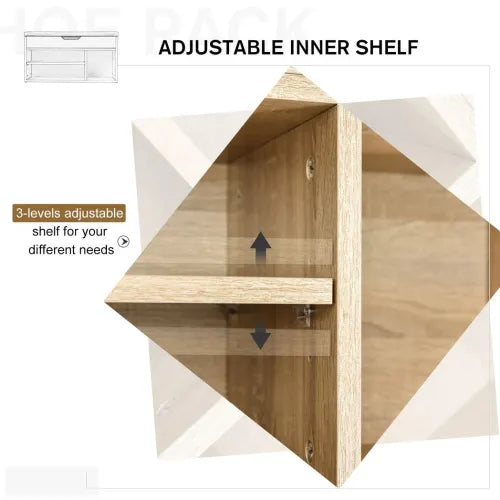 Sit-On Shoe Storage w/ Hidden Compartment