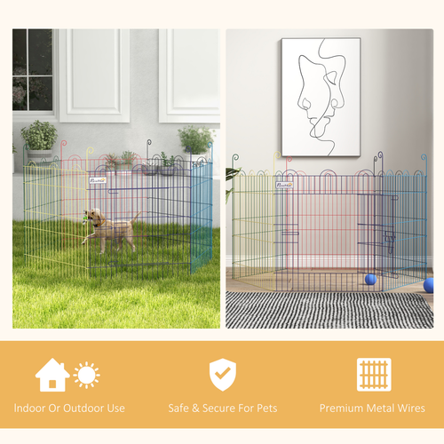 Pet Playpen Dog Puppy Crate Kennel with Door