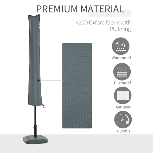 Umbrella Parasol Waterproof Cover in Grey