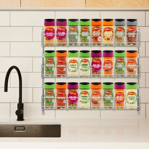 3-Tier Herb & Spice Rack in Silver