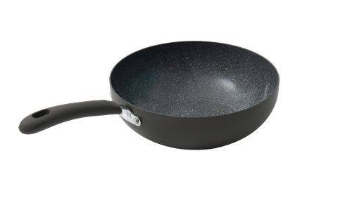 Durastone 28cm Wok with Lid in Grey