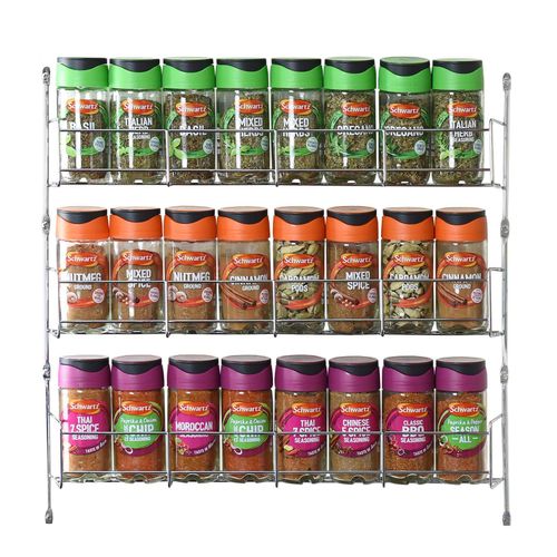3-Tier Herb & Spice Rack in Silver