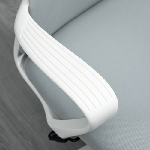 High-Back Home Office Chair with Adjustable Height in Grey