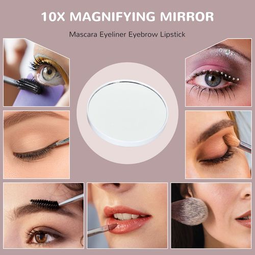 Hollywood Dimmable Lighted Makeup Mirror with Magnifier
