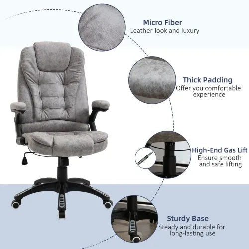 High Back Home Office Chair in Grey