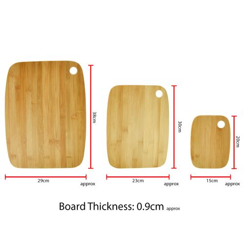 Bamboo Chopping Board Set of 3