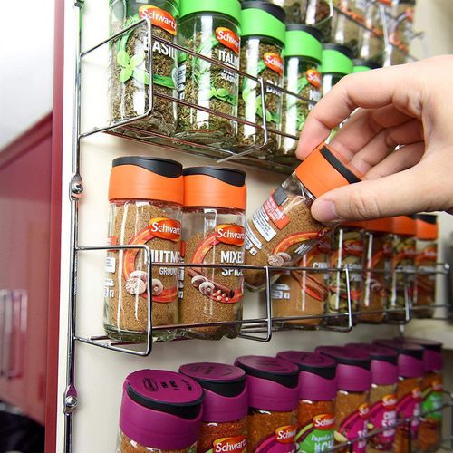 5-Tier Herb and Spice Rack in Silver