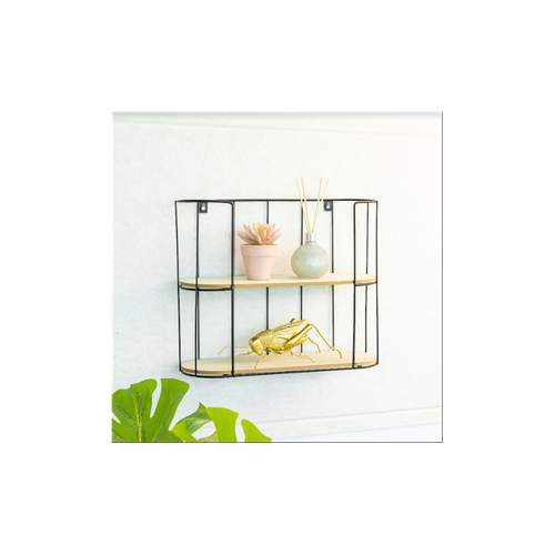 2 Tier Bar Wall Shelf