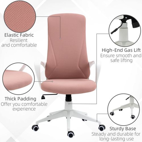 Vinsetto Adjustable Pink Office Chair