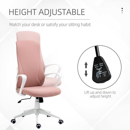 Vinsetto Adjustable Pink Office Chair