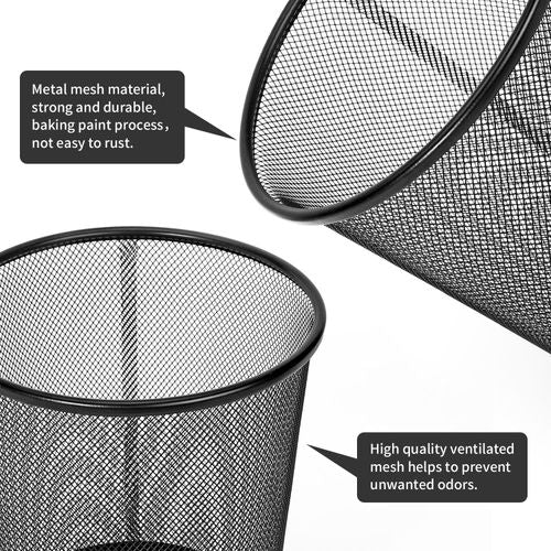 Black Mesh Bin - 2pc