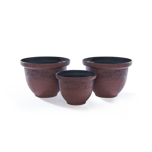 Brown Planters - 3 Pack