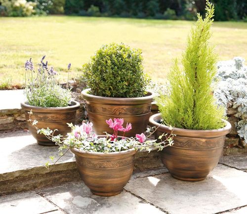 Wenlock Planters in Bronze - 4 Pack