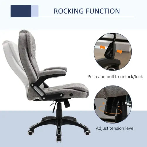 High Back Home Office Chair in Grey