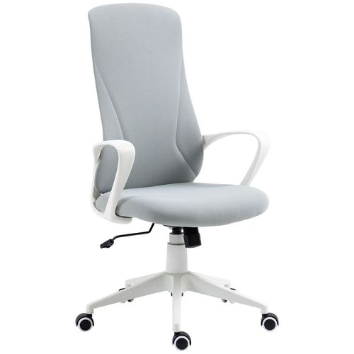 High-Back Home Office Chair with Adjustable Height in Grey