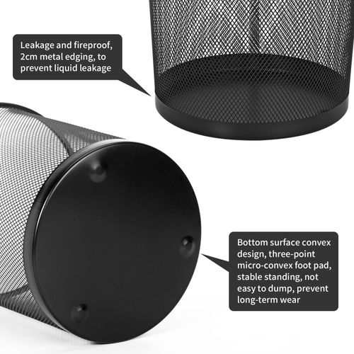 Black Mesh Bin - 2pc