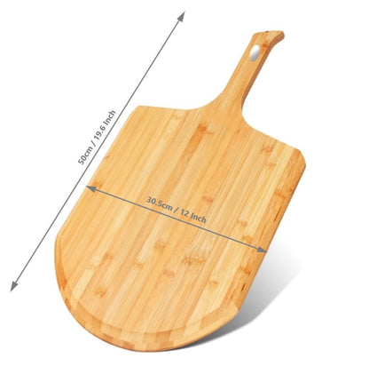 12" Bamboo Pizza Peel & Serving Board